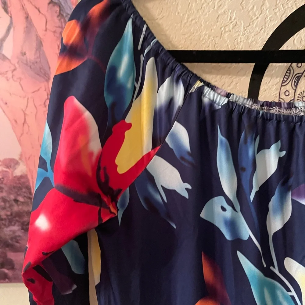 Plus Size Womens Floral Maxi Dress with skort size 2X pre-owned